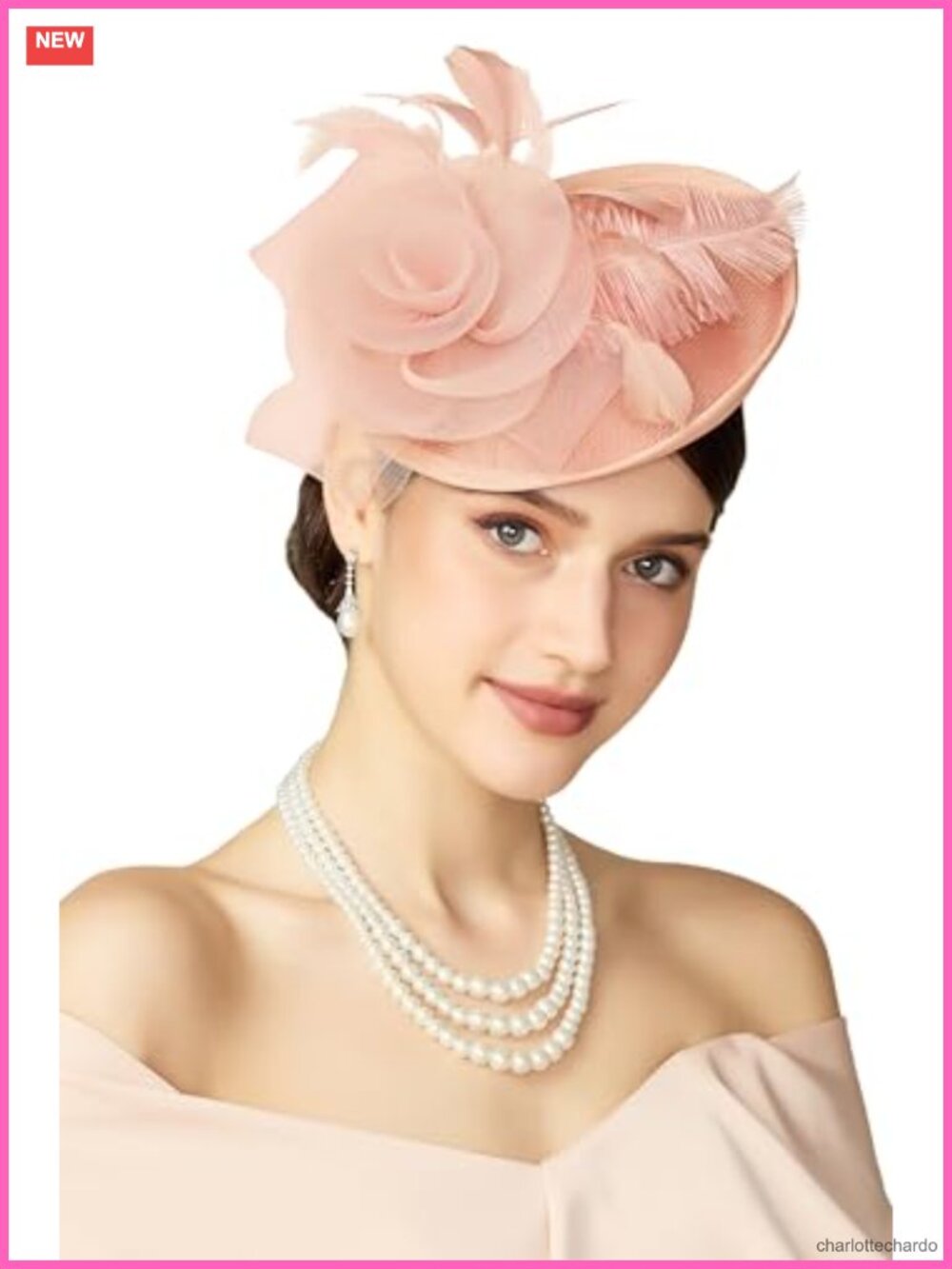 Fascinator Hat Mesh Flower Derby Tea Party Pillbox Headband